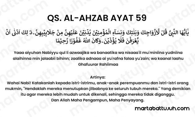 Gambar QS. Al-Ahzab ayat 59
