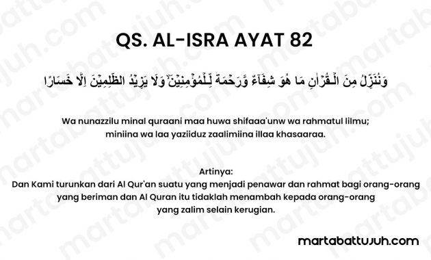 Gambar QS. Al-Isra ayat 82