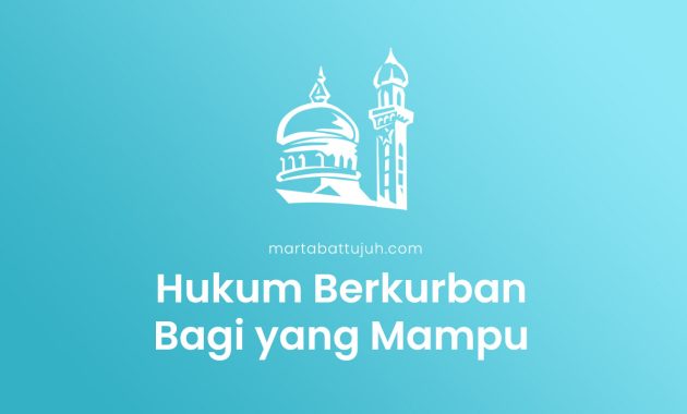 Hukum berkurban bagi yang mampu